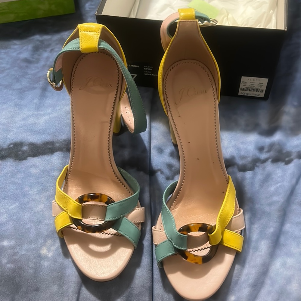 Jcrew Stella sandals in sun washed pink size 7